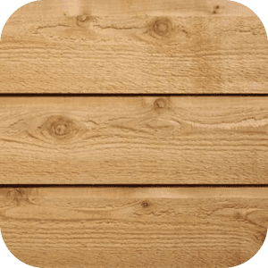 Wooden texture showing three horizontal planks with visible grain and knots, conveying a rustic, natural feel. Corners are rounded for a smooth finish.